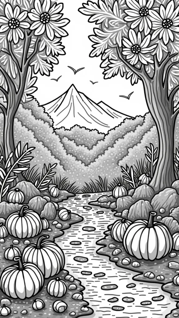 adult coloring pages free printable fall